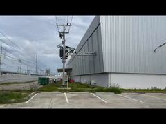The side of the factory